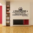Wall decals with quotes - Wall decal Wall decal L'EDICAZONE - Nelson Mandela decoration - ambiance-sticker.com