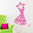 Wall decals with quotes - Wall decal La mode… - Coco Chanel - ambiance-sticker.com