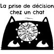 La prise de décision chez un chat Wall decal - ambiance-sticker.com