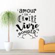 Wall decals with quotes - Wall sticker L’amour fait croire - ambiance-sticker.com