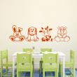 Wall decals for kids - Rabbit, frog, puppy, calf wall decal - ambiance-sticker.com
