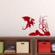 The dragon on the hill Wall decal - ambiance-sticker.com