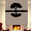 Flowers wall decals - Wall decal  The tree mirror - ambiance-sticker.com