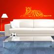 The African tiger  Wall decal - ambiance-sticker.com