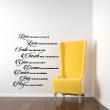 Wall decals with quotes - Wall decal Live , love, smile, ... - decoration - ambiance-sticker.com