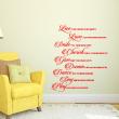 Wall decals with quotes - Wall decal Live , love, smile, ... - decoration - ambiance-sticker.com