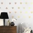 Wall decals design - Wall decal Pack of 40 Diamonds - ambiance-sticker.com