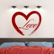Love and hearts wall decals - Wall sticker decal love painting - ambiance-sticker.com
