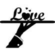 Love  wall decals - Wall decal Love served on a plate - ambiance-sticker.com