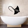 Bathroom wall decals - Wall decal Sea stingray - ambiance-sticker.com
