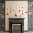 Wall decals for Christmas - Wall decal Merry christmas and happy new years - ambiance-sticker.com