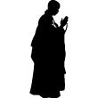 Figures wall decals - Wall decal praying monk - ambiance-sticker.com