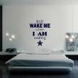 Wall decals with quotes - Wall decal Never wake me when I am smiling - ambiance-sticker.com
