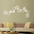 Wall decals for doors - Wall 3D WHITE 3D plastic rings - pack of 6 - ambiance-sticker.com