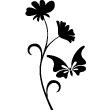 Animals wall decals - Butterfly and flower Wall decal - ambiance-sticker.com