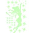 phosphorescent wall decals - Wall decal Fairy Glittering - ambiance-sticker.com