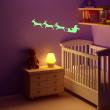 Glow in the dark  wall decals - Wall decal Santa's sleigh - ambiance-sticker.com