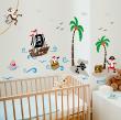 Wall decals for kids - Pirates and boat Wall decal - ambiance-sticker.com