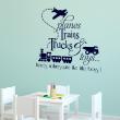 Wall decals for kids - Planes Trains trucks toys wall decal - ambiance-sticker.com
