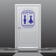 Wall decals for doors - Wall decal door Uomini donne - ambiance-sticker.com