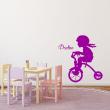 Wall decals Names - Cycling Wall decal Customizable Names - ambiance-sticker.com