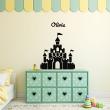 Wall decals Names - Princess Castle 2 Wall decal Customizable Names - ambiance-sticker.com