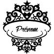 Wall decals Names - Princess tiara wall decal - ambiance-sticker.com