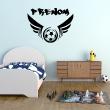 Wall decals Names - Emblem of soccer Wall decal Customizable Names - ambiance-sticker.com