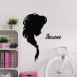 Wall decals Names - The braided queen Wall decal Customizable Names - ambiance-sticker.com