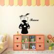 Wall decals Names - Rabbit on a mushroom Wall decal Customizable Names - ambiance-sticker.com