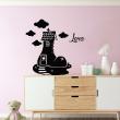 Wall decals Names - Shoe house Wall decal Customizable Names - ambiance-sticker.com