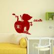 Wall decals Names - Apple house Wall decal Customizable Names - ambiance-sticker.com