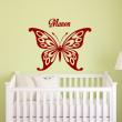 Wall decals Names - Butterfly Wall decal Customizable Names - ambiance-sticker.com