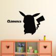 Wall decals Names - Small electrical monster Wall decal Customizable Names - ambiance-sticker.com