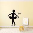 Wall decals Names - Ballerina girl Wall decal Customizable Names - ambiance-sticker.com