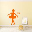 Wall decals Names - Ballerina girl Wall decal Customizable Names - ambiance-sticker.com
