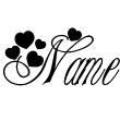 Wall decals Names - Romantic name wall decal - ambiance-sticker.com