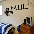 Wall decals Names - Scorpion  Wall decal Customizable Names - ambiance-sticker.com