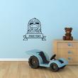 Wall decals for kids - Hairy beast Free text wall decal - ambiance-sticker.com