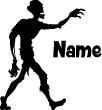 Wall decals Names - Zombie Wall decal Customizable Names - ambiance-sticker.com