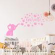 Wall decals Names - Little elephant  wall decal - ambiance-sticker.com