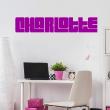 Wall decal Personalized - Wall decal Customizable Name Seventies - ambiance-sticker.com