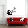 Wall decals music - Wall decal Rock on - ambiance-sticker.com