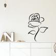 Flowers wall decals - Wall sticker romantic rose - ambiance-sticker.com