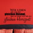 Wall decals with quotes - Wall decal  Same sky, but different horizon - ambiance-sticker.com