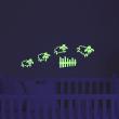 Glow in the dark   wall decals - Wall decal jumping sheep - ambiance-sticker.com