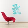 Wall decals design - Wall decal Sea, sex and sun - ambiance-sticker.com