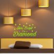 Wall decals with quotes - Wall decal Shine bright like a diamond - ambiance-sticker.com