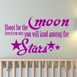 Wall decals with quotes - Wall decal Shoot for the moon - ambiance-sticker.com