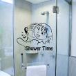Bathroom wall decals - Wall decal Shower time - ambiance-sticker.com